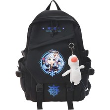 Muchen Genshin Impact Schoolbag Anime Japon Harajuku Tarzı Erkek ve Kız Öğrenciler Için Sırt Çantası (Yurt Dışından)