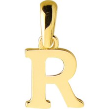 14 Ayar Altın R Harfi Kolye Ucu 0,39 gr