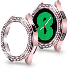 MobaxAksesuar Samsung Galaxy Watch 4 5 6 7 FE 40 mm Kenar Taşlı Kasa Koruyucu (Ekran Koruyucusuz)