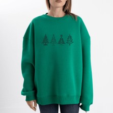 Pull The Hood Unisex Oversize Ho Ho On Sweatshirt