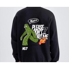 Pull The Hood Unisex Oversize No7 Sweatshirt