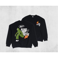 Pull The Hood Unisex Oversize No7 Sweatshirt