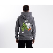 Pull The Hood Unisex Oversize No7 Kapüşonlu Sweatshirt