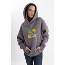 Pull The Hood Unisex Oversize Four Kapüşonlu Sweatshirt