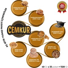 Cemkur Kuruyemiş Aç Bitir Yılbaşı Paketi Karışık Kuruyemiş - 33 Paket 1320GR