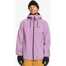 Quiksilver Mor Erkek Kapüşon Yaka Regular Fit Waterproof Kayak Montu EQYTJ03436 High In The Hood Jk