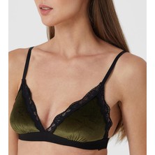 Deep Secret YAĞ YEŞİLİ KADİFE DANTELLİ BRALET DS200111BR