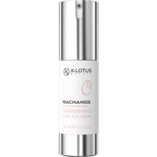 K-Lotus Beauty Cildi Parlatır, Sıkılaştırır ve Cilt Bariyerini Güçlendirici Niacinamide Cam Cilt Serumu 30ML