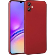 Smcase Samsung Galaxy A05 Kılıf Premier Kamera Korumalı Mat Silikon Kırmızı