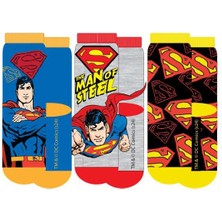 Superman 21561 Lisanslı Çocuk 3'lü Soket Çorap