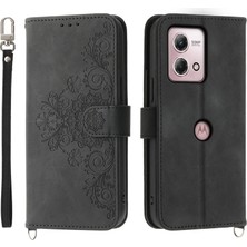 Xshop Motorola Moto G Stylus Deri Kılıf Telefon Cüzdan Kapağı El Straps + Omuz Kayışı (Yurt Dışından)