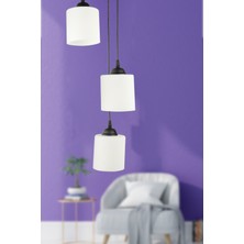 Begüsa Versace 3.lü Avize Siyah