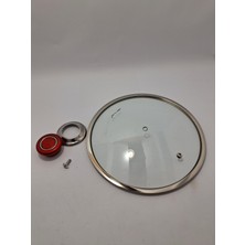 Unıversal Cam Kapak 24 cm ve Tutamağı