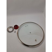 Unıversal Cam Kapak 24 cm ve Tutamağı