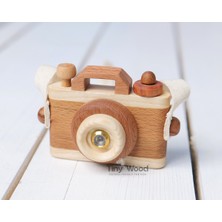 Tiny Wood Ahşap Retro Fotoğraf Makinesi El Yapımı