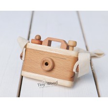 Tiny Wood Ahşap Retro Fotoğraf Makinesi El Yapımı