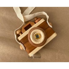 Tiny Wood Ahşap Retro Fotoğraf Makinesi El Yapımı