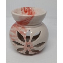 Kantvanta Lotus Çiçeği Ebruli Desen Buhurdanlık (20ML Lavanta Yağı)
