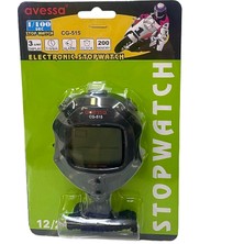 Avessa CG-515 200 Hafızalı Dijital Stopwatch Çok Fonksiyonlu Kronometre Siyah