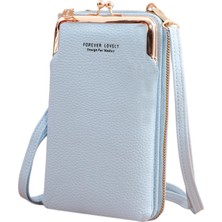 Baoblaze Crossbody Cep Telefonu Çantası Crossbody Cep Telefonu Çantası Küçük Crossbody Telefon Çantası Mavi (Yurt Dışından)