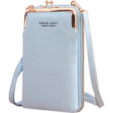 Baoblaze Crossbody Cep Telefonu Çantası Crossbody Cep Telefonu Çantası Küçük Crossbody Telefon Çantası Mavi (Yurt Dışından)