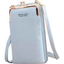 Baoblaze Crossbody Cep Telefonu Çantası Crossbody Cep Telefonu Çantası Küçük Crossbody Telefon Çantası Mavi (Yurt Dışından)