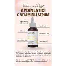 Quality Life C Vitamini Aydınlatıcı Cilt Tonu Eşitleyici Canlandırıcı Bakım Serumu Ascorbic Asit ( %10 C Serum )