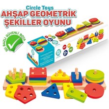 Emxtech 5'li Ahşap Geometrik Şekiller Oyunu