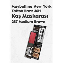 Maybelline New York Maybelline Tattoo Brow 36H Kaş Maskarası 257 Medium Brown