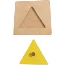 Montessori Gemisi Tekli Şekil Plakaları - 4'lü Set