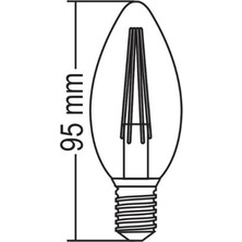 Forlife 4 Watt E14 Mum Rustik Ampul - 5 Adet