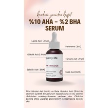 Quality Life Aha Bha Serum Canlandırıcı Cilt Tonu Eşitleyici Kırmızı Peeling Cilt Serumu %10 Aha %2 Bha Glikolik