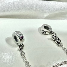 Selens Disney Güvenlik Zinciri Charm Gümüş Charm
