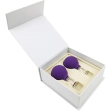 Naturachi Silikon Vakumlu Cam Yüz Masaj Kupası 2'li Set Mor Renk