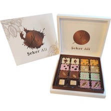 Şeker Ali Meyveli Kare Madlen Belçika Çikolata Kutusu