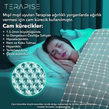 Terapise Ağırlıklı Battaniye / Yorgan Tek Kişilik 6 kg Gri 100% Pamuk Saten