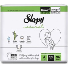 Sleepy Natural Bebek Bezi Jumbo 4 Beden 7-14 kg 96 Adet Brnm  [gymberq]