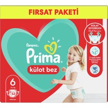 Prima Külot Bebek Bezi Fırsat Paketi 6 Beden 52 Adet Brnm  [gymberq]