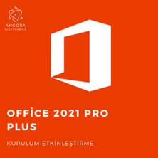 Microsoft 2021 Pro Plus Lisans Kurulum