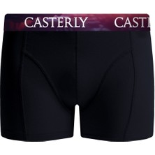 Casterly Erkek Siyah Boxer 3'lü Set: Özel Premium Kutusunda, Katlanma Yapmayan Özel Kumaş ve Sağlam Dikişler