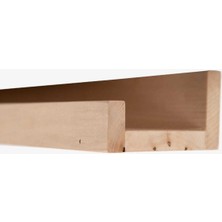 Kerreste Ahşap Resim/çerçeve Duvar Rafı 2li Set