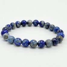 Yıldız Doğal Taş Lapis Lazuli 8mm Elastik Misinalı Doğal Taş Bileklik