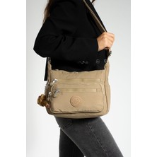 Kadın Çok Gözlü Suya Dayanıklı Paraşüt Kumaş Ayarlanabilir Çapraz Askılı Omuz Çantası 3010