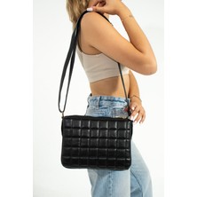 Kadın Çapraz Askılı Kapitone Dikişli Omuz Çantası