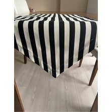 Zeren Home Pamuk Keten Sıvı Geçirmez Çizgili Runner 40 x 160