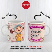 Moddy Store Kişiye Özel Isimli Büyükanne Tasarımlı Baskılı Kupa Bardak Hediyelik