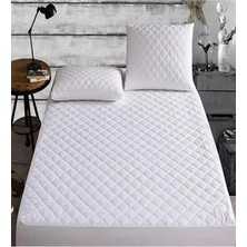 Miss Linda Home Collection Çift Kişilik Yatak Koruyucu Kapitoneli Fitted Alez ve  Kapitoneli Yastık Alezi 2 Adet