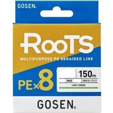 Gosen X8 Roots Pe 8 Örgü Spin Ip Misina 150MT A.yeşil