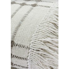 Miss Linda Home Collection Buldan Işi Bordo Renk Çekyat Örtüsü (180*180 Cm)