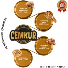 Cemkur Kuruyemiş Aç Bitir Paketi Karışık Kuruyemiş - 22 Paket 880GR